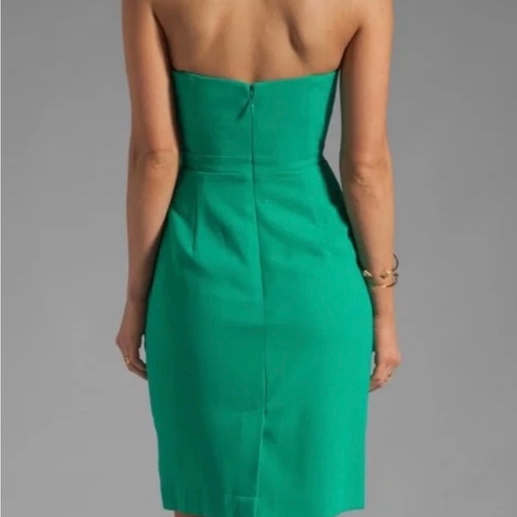 BCBG green strapless dress with pockets size 6 - Picture 2 of 6